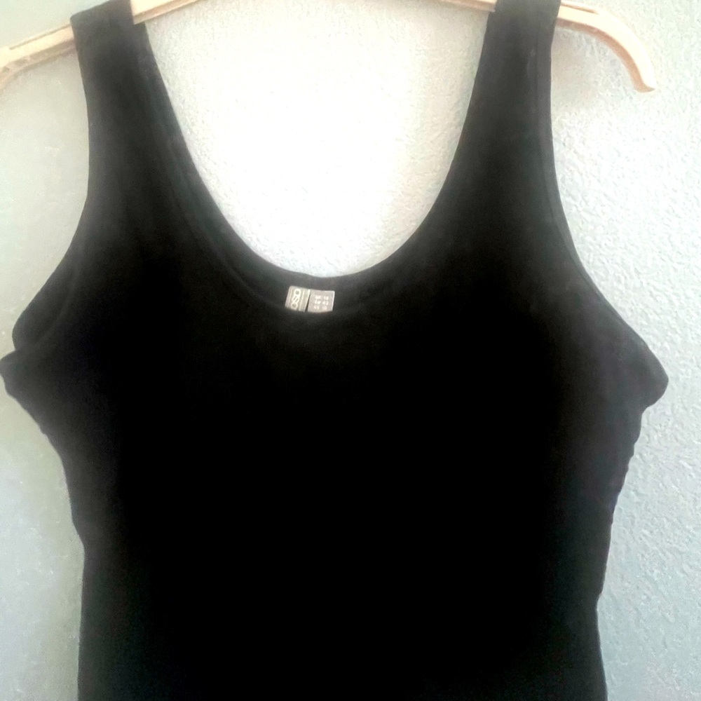 Tank bodysuit in black